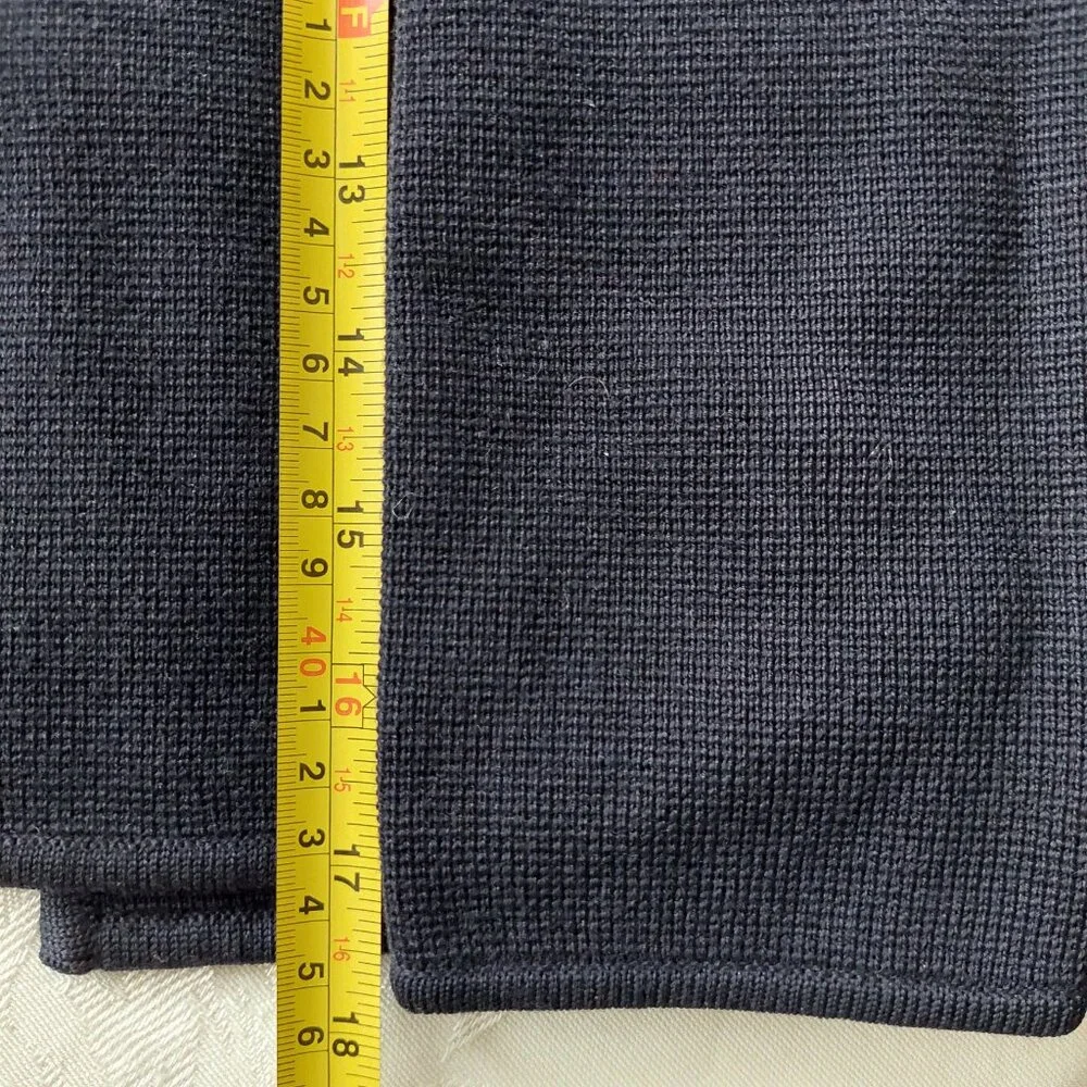 Club Monaco Navy Marino Wool Knit Sweater Blazer/Jacket, Women's S - Picture 9 of 10